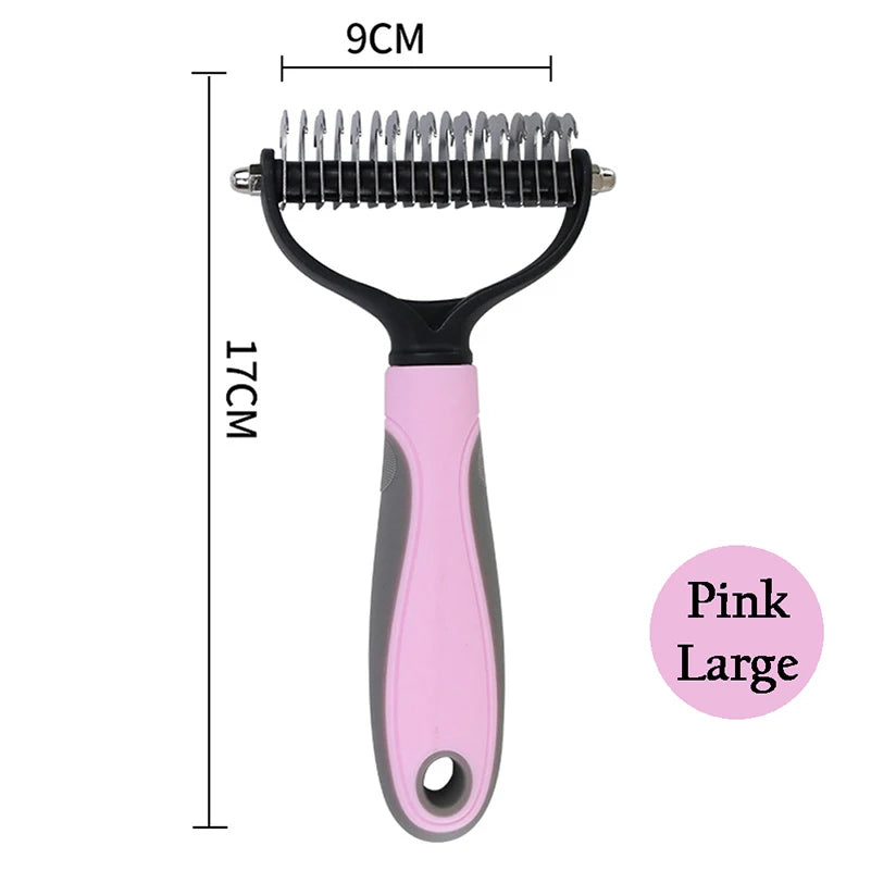 Dual-Head Deshedding Brush