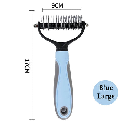 Dual-Head Deshedding Brush