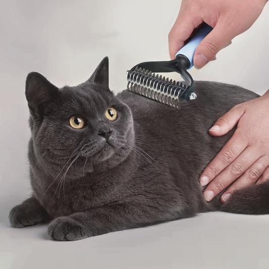 Dual-Head Deshedding Brush